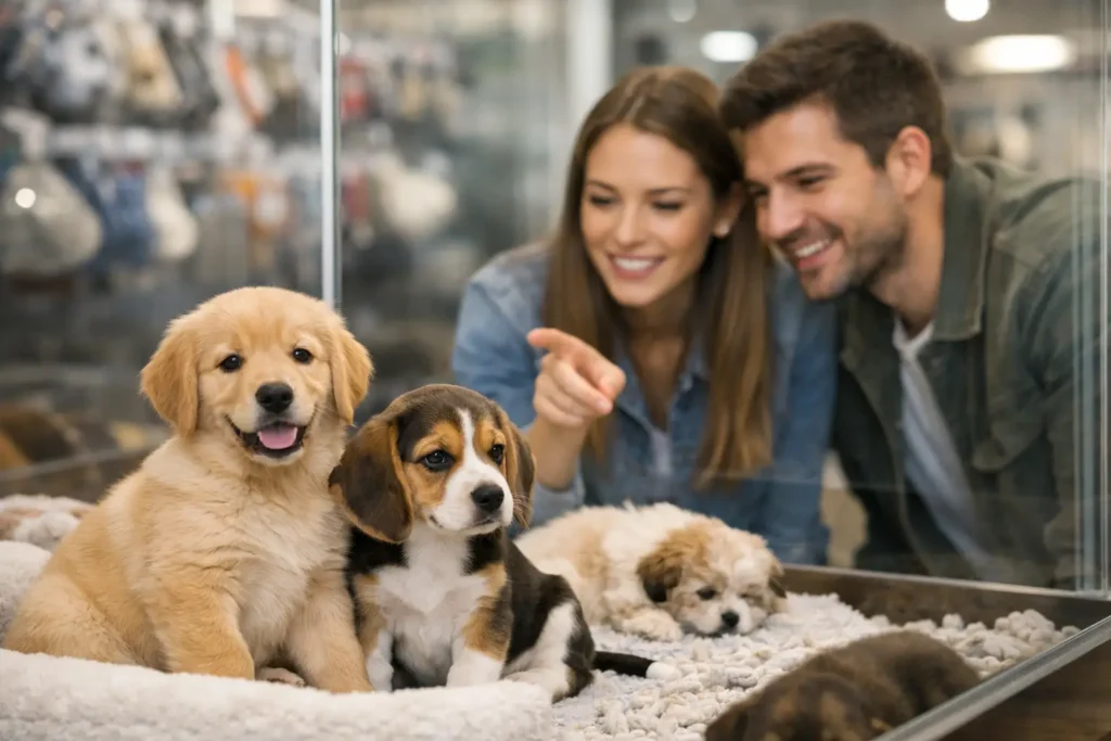 How to Choose a Pet Shop With Puppies