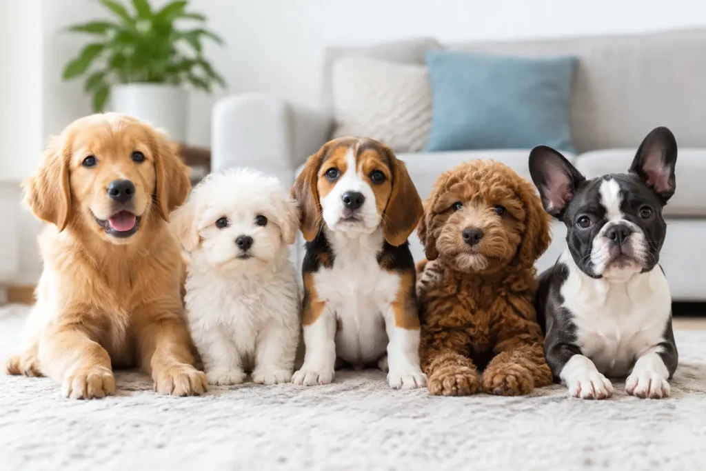 Which Puppy Breed Sheds Less? Family Favorites